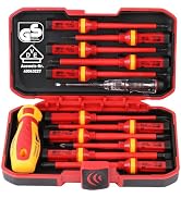 1000V Insulated Electrician Screwdriver Set - 13-Piece Professional Electrical Screwdriver Set In...