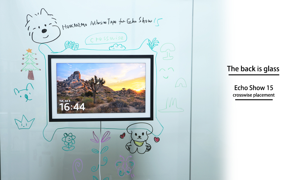 echo show wall adhesive tape for mount ,