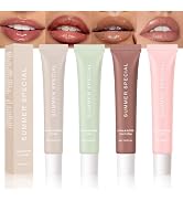 HHLTOH 4PCS Summer Ultra-Hydrating Lip Butter Balm – Natural Vegan Lip Balm for Instant Moisture,...
