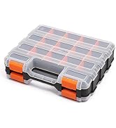 Mayouko Double Side Tools Organizer, Customizable Removable Plastic Dividers, Hardware Box Storag...