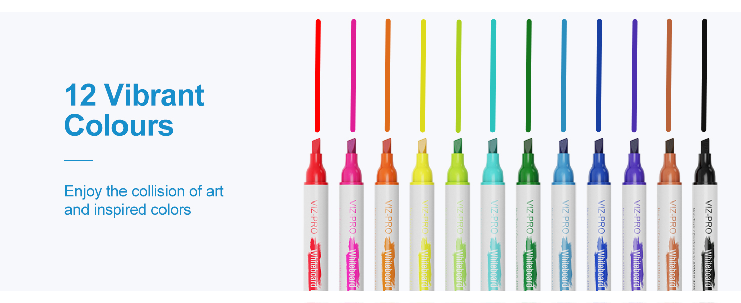 12 vibrant colors