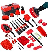 MIANYINGR 35Pcs Car Detailing Kit, Car Cleaning Kit with Windshield Cleaning Tool and Tool Box, I...