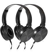 Kids Headphones for School Bulk 2 Pack,Durable Wired Classroom Headphones for Kids,Students,Child...