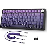 ATTACK SHARK X85 Wireless Mechanical Gaming Keyboard with Knob Hot Swappable BT5.1/2.4Ghz/USB-C S...