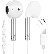 USB C Wired Headphones Earbuds for iPhone 17 16 15 Pro Max iPad Samsung, in-Ear Type C Earphones ...