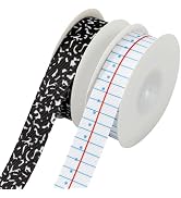Whaline Back to School Grosgrain Ribbon 0.8 Inch Notebook Composition Decorative Fabric Wrapping ...