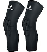 HOPEFORTH Knee Padded Compression Sleeve Thigh Guard Sports Protective Brace Support for Football...