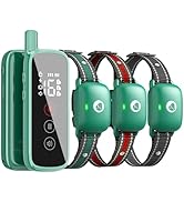 Touch-Screen Dog Shock Collar with Security Lock, 2600FT Dog Training Collar Features 3 Training ...