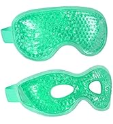 2PCS Gel Eye Mask Reusable Hot Cold Therapy Gel Bead Eye Mask for Puffiness /Dark Circles/Eye Bag...