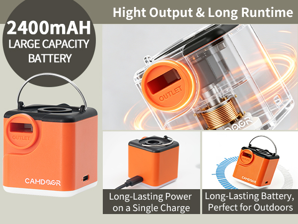 2400mAh Electric Air Pump
