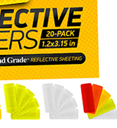 reflective stickers 3m tape mailbox reflectors for helmet vinyl hard hat sticker car decal strips