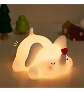 YR YRHH-PET Sweet Heart Elephant Night Light Lamp, White Elephant Gifts | Cute, Food Grade Silico...
