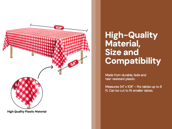 Zimpleware Plastic Tablecloth