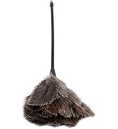 Feather Duster,Dusters for Cleaning,Ostrich Feather Duster Mini Handmade Washable Reusable Ostric...