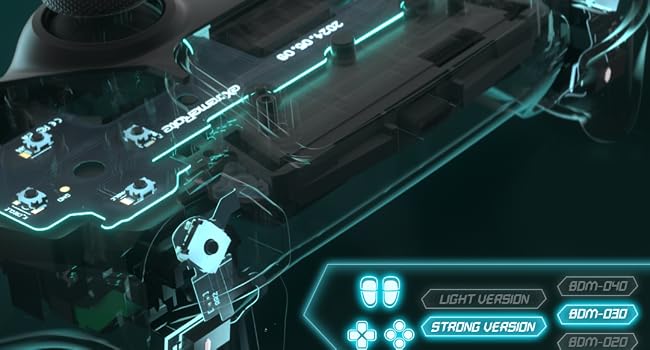 eXtremeRate Strong Version Whole Clicky Kit for PS5 Controller BDM-030 Whole Buttons Mouse Click Kit