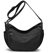 Trendy Crescent Bag Nylon Crossbody Bags for Women Lightweight Sling Hobo Luna Bag Multi-Pocket S...