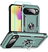 HNHYGETE for Pixel 10 Case/Pixel 10 Pro Case with Screen Protector: 360°Grade Rotatable Kickstand...
