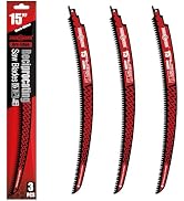 ANGELSWORD 15 Inch Arc Edge Reciprocating Saw Blade, 6TPI Wood Pruning Saw Blades for Tree Trimmi...