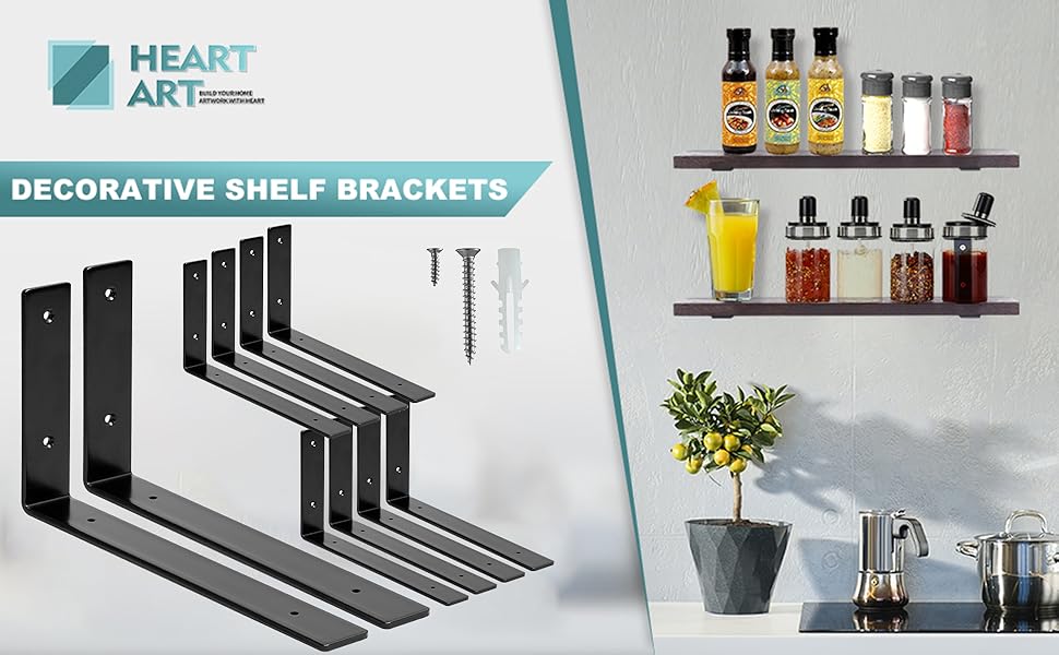 L brackets for shelves