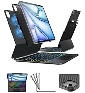 typecase iPad Air 11 inch Case with Keyboard (M4/M3/M2) & Air 10.9" 5/4th Gen, Floating Stand wit...