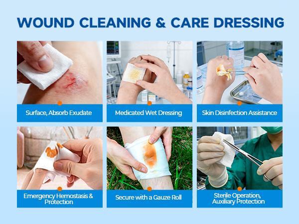sterile gauze pads