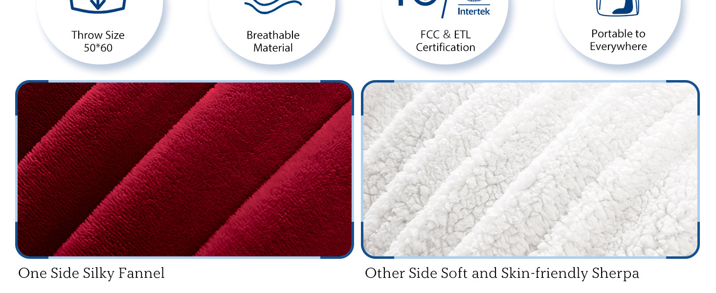 Heated Blanket throw