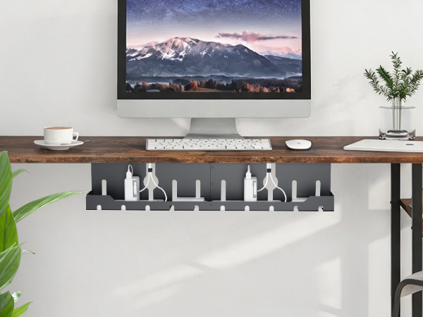 under desk cable trays