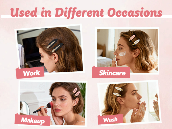no crease hair clips for makeup