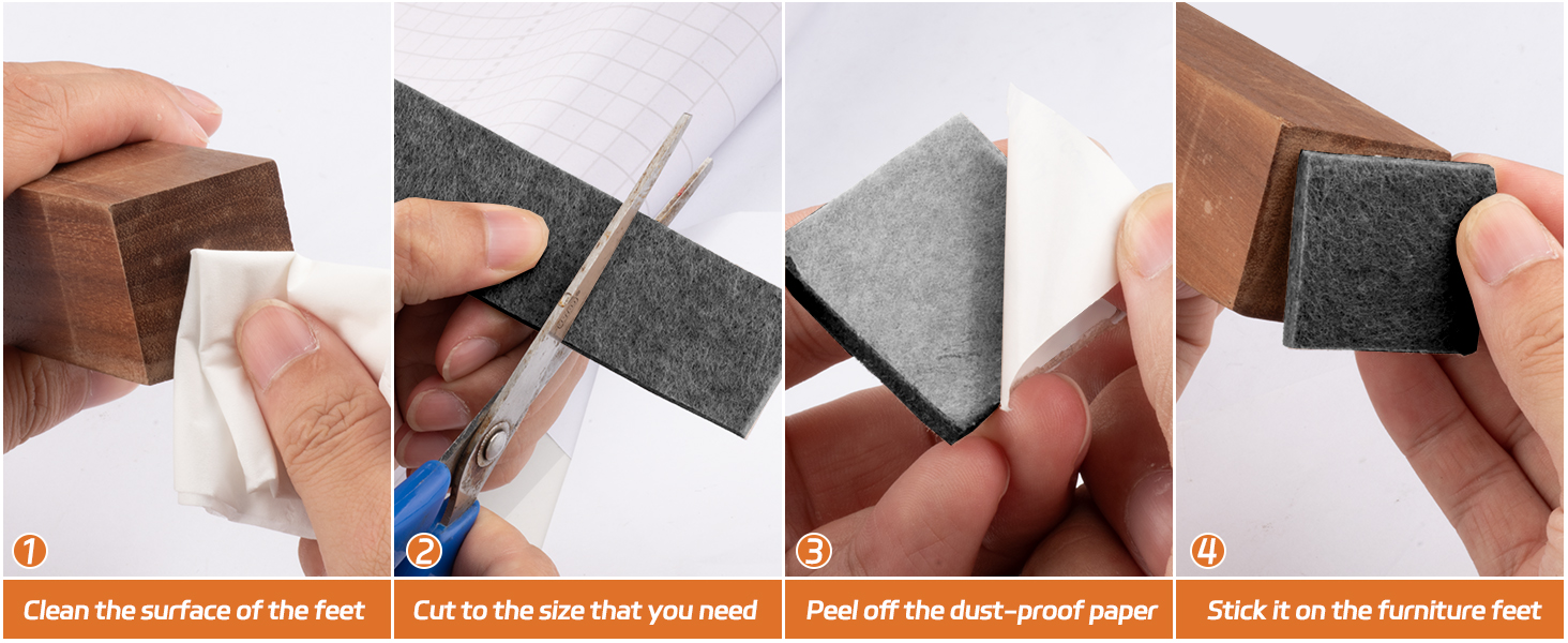 Felt Furniture Pads for Hardwood Floors Heavy Duty Felt Sheets