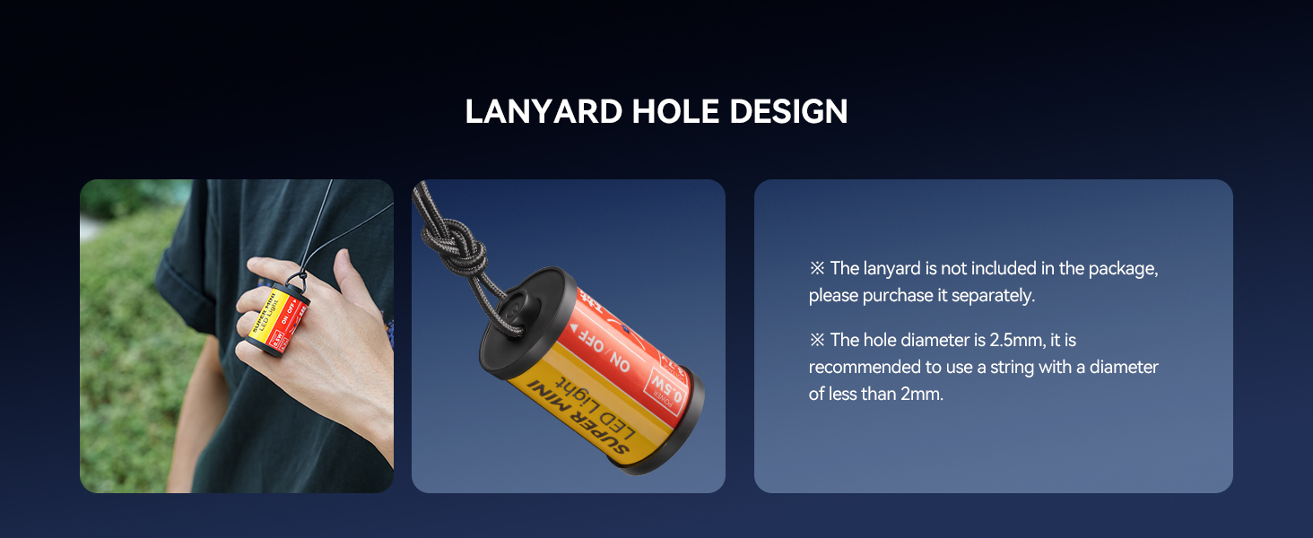 Lanyard Hole Design