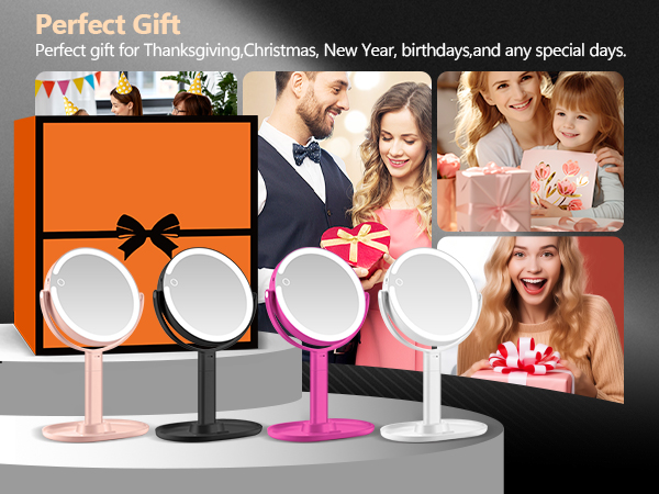 20x magnifying mirror with light