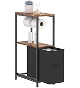 NOVIMANGO Toilet Paper Holder Stand with Drawer, Free Standing Toilet Paper Holder, Standing Smal...
