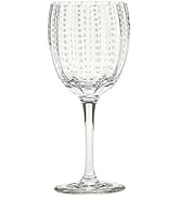 Zafferano Perle Glass Wine Goblet Transparent (Set of 2)