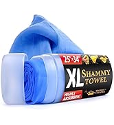 Premium Shammy Towel for Car - XL Size - (25” x 34”) - Super Absorbent Chamois Cloth for Car - Sc...