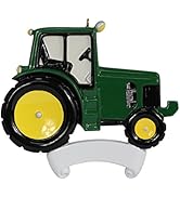 MAXORA Green Tractor Christmas Ornament Personalized Christmas Tree Decoration Ornament 2022 Grea...