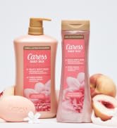 Caress Body Wash for Women, Daily Silk White Peach & Orange Blossom, Shower Gel Body Wash Moistur...
