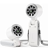 Diveblues Portable Handheld Turbo Fan, 5 Gear Wind, Battery Operated, Up to 12 Working Hours, 3 I...