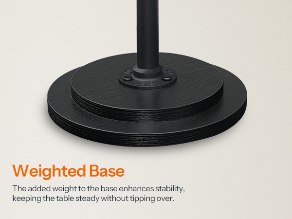 weighted pedestal base