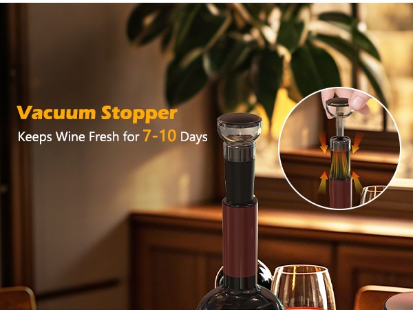Electric Wine Opener Set, 4 in 1 Electric Wine Bottle Opener
