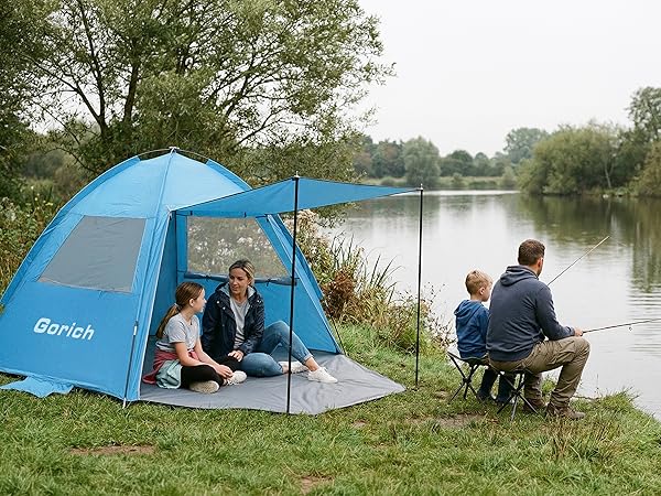 beach umbrella tent