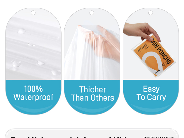 clear ponchos with hood