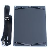 Banjiang Metal Clipboard with Shoulder Strap,Aluminum Drawing Board with Movable Clip,A4 Letter L...