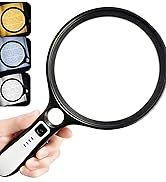 Handheld Magnifying Glass with Light for Reading