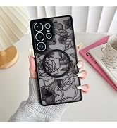 XIZYO Magnetic Case for Samsung Galaxy S25 Ultra Floral Rose Cute Phone Case [Compatible with Mag...