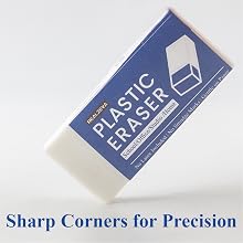 white erasers for pencils