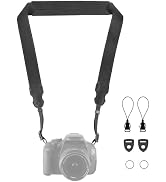 FIEIL Neck Strap Silicone Camera Straps - Padded Camera Strap, 1.5