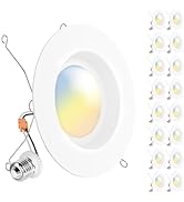 Sunco Lighting 16 Pack 5CCT Retrofit LED Recessed Lighting 6 Inch, 2700K/3000K/3500K/4000K/5000K ...