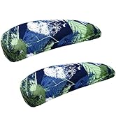 Smiry Stretch Printed Office Chair Armrest Covers, 2 Pcs Soft Fit Removable Washable Computer Des...