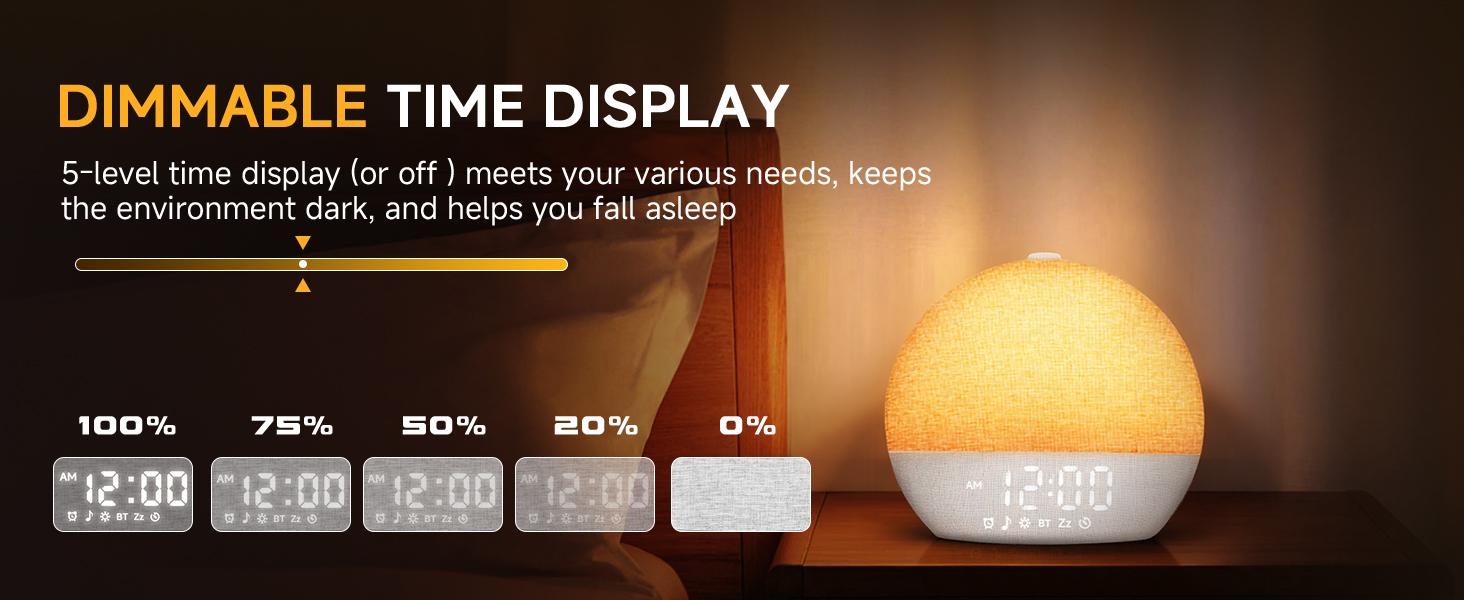 DIMMABLE TIME DISPLAY