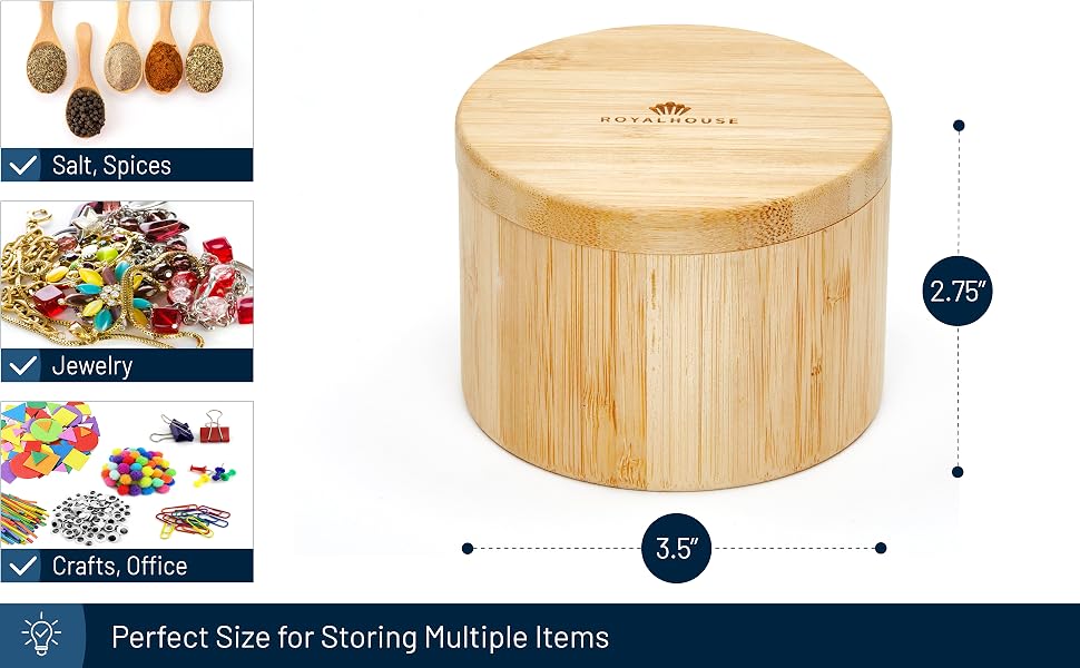 Bamboo Salt Holder